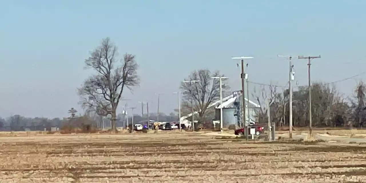 Medic flown to hospital after rescuing man trapped in grain bin, fire officials said