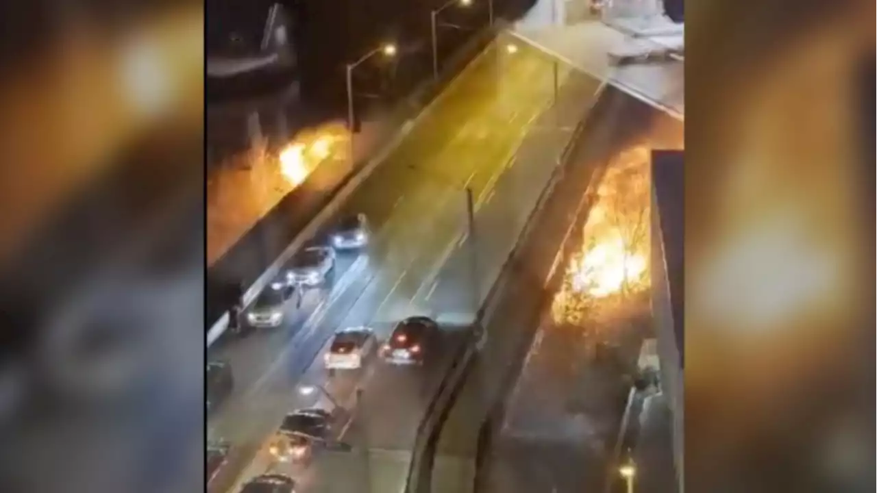 Fiery explosion spotted under downtown Toronto bridge, no injuries reported