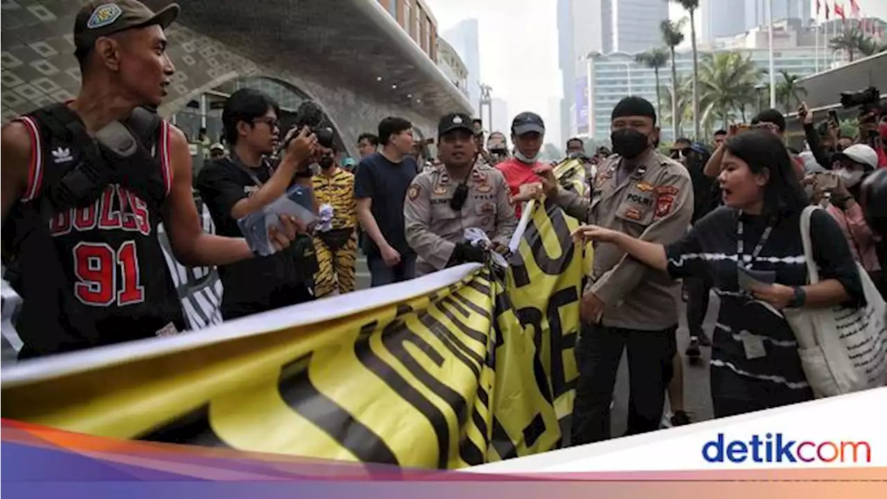 Aksi Tolak RKUHP di CFD Jakarta Dibubarkan Polisi, Ini 4 Hal Diketahui