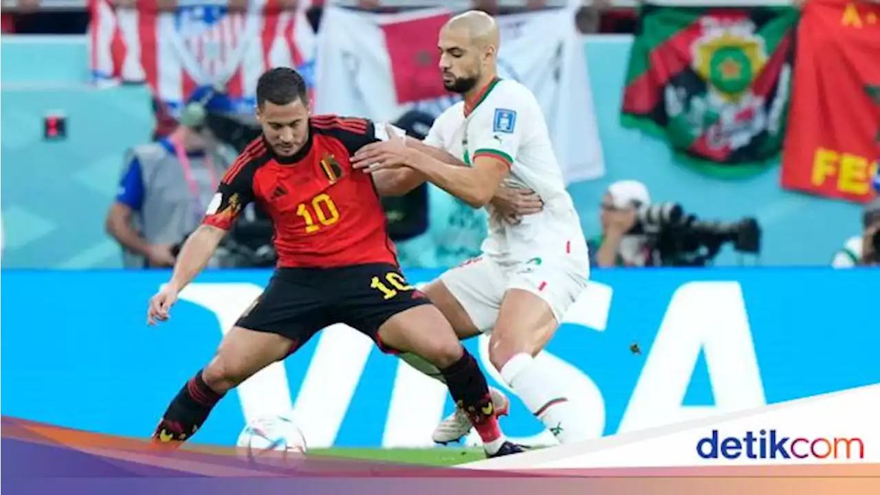 Gol Ziyech Dianulir, Belgia Vs Maroko Masih 0-0