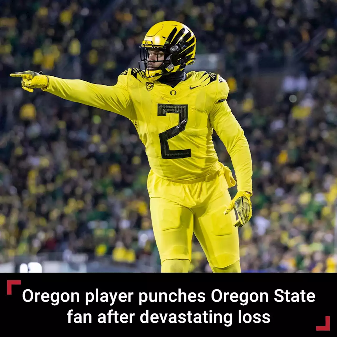 Oregon player punches Oregon State fan after devastating loss