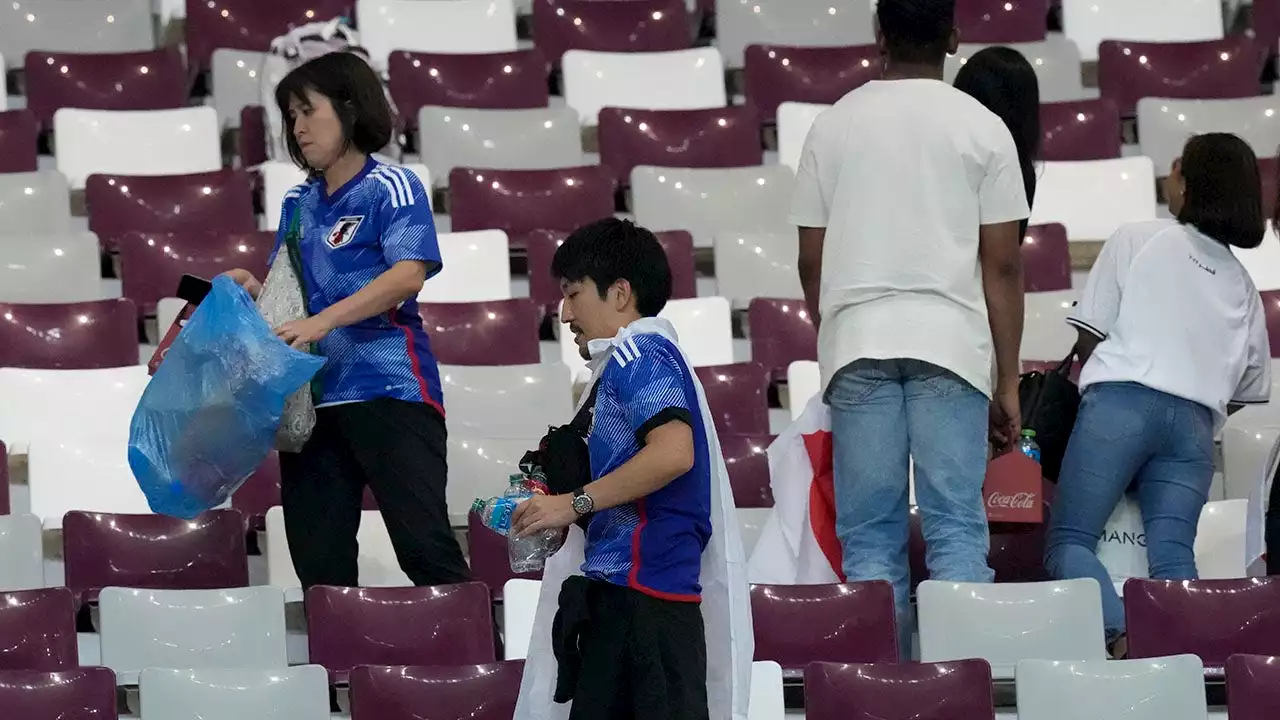 World Cup 2022: Japanese soccer fans go viral for cleaning up after matches