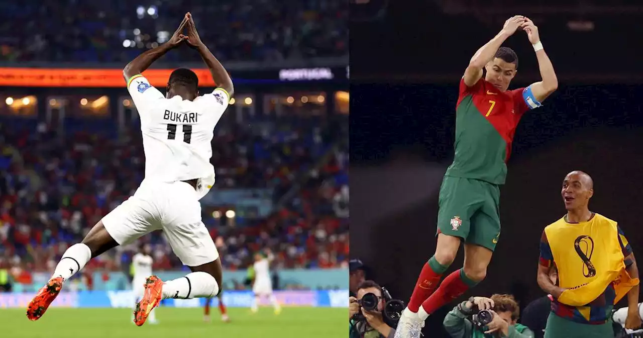 ¿Burla u homenaje? Jugador de Ghana que festejó como Cristiano aclara la situación