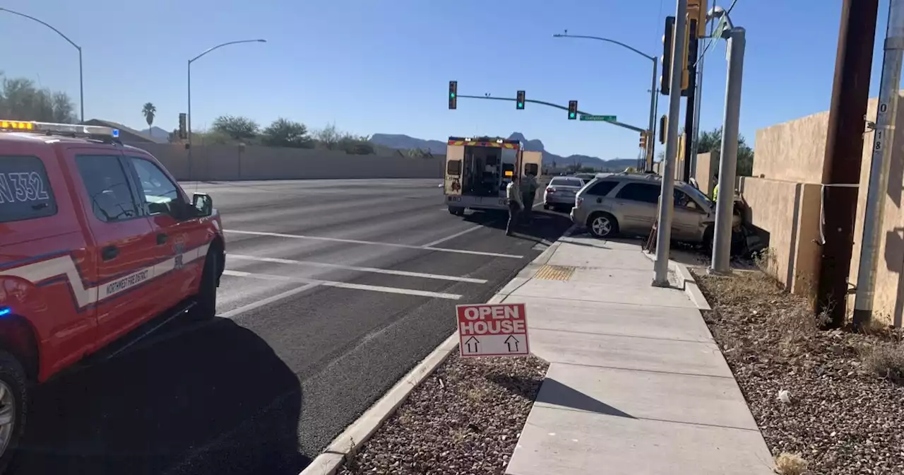 NWFD and PCSD respond to vehicle that crashed into wall