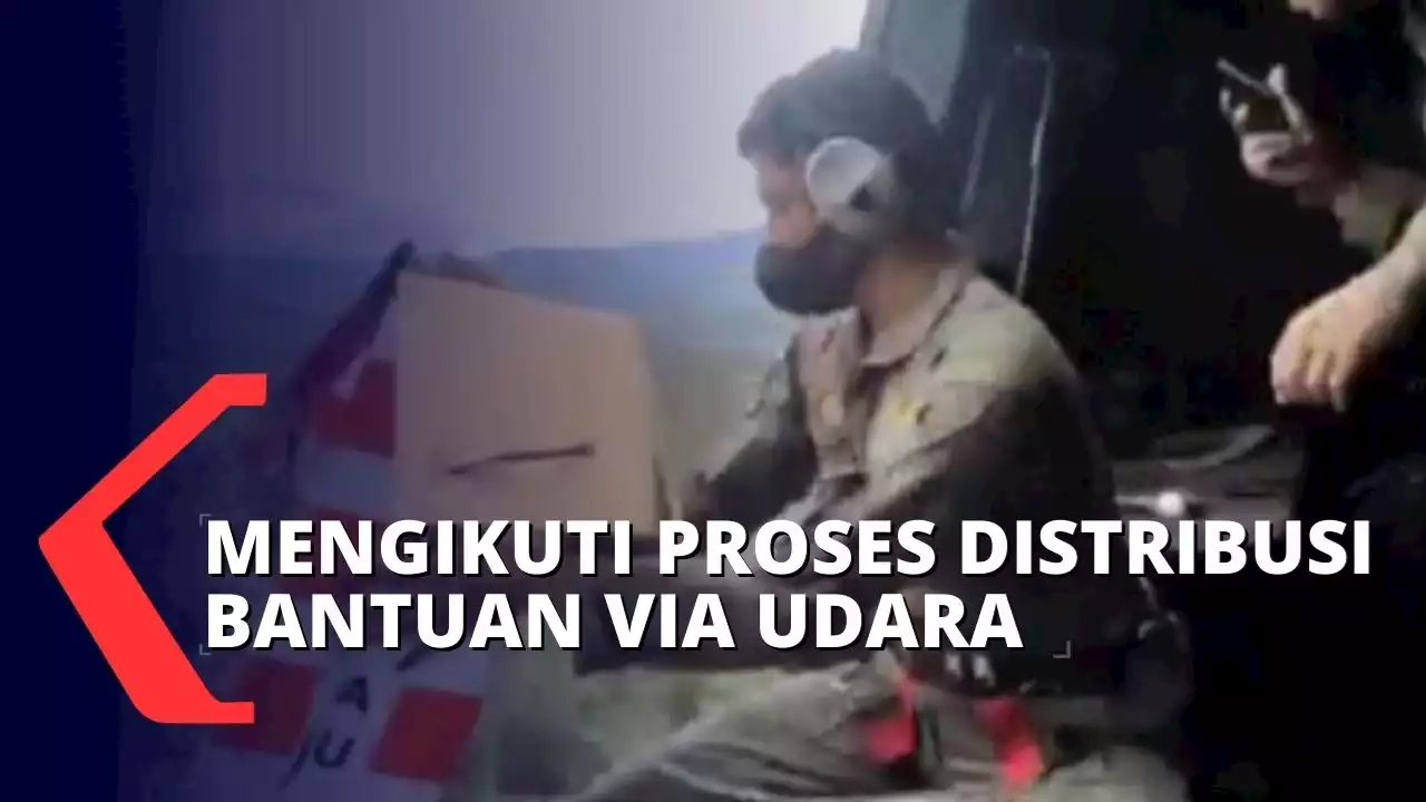 Sebelum Distribusi Bantuan, BNPB Lakukan Pantauan Udara untuk Lokasi Pengungsian yang Sulit Diakses