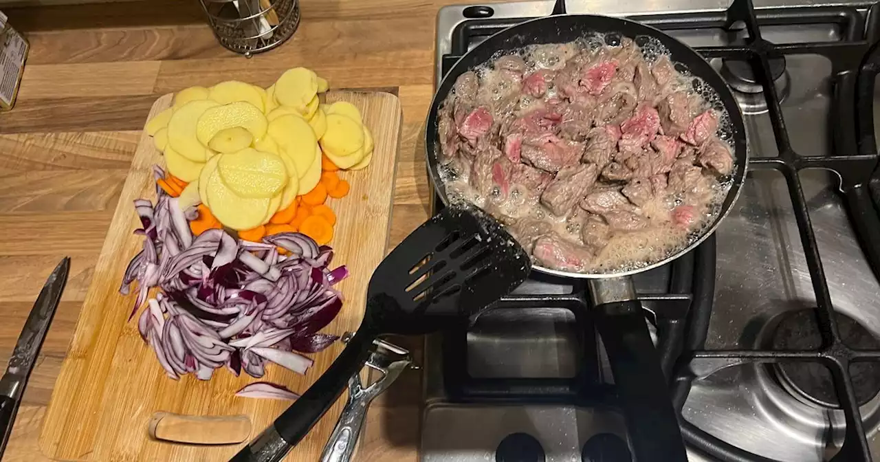 We fed six people for under £7 with a Lancashire Hotpot made with Aldi foods