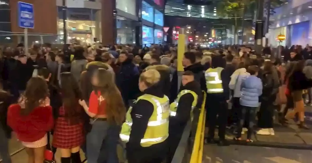 Chaos at Arndale as huge crowds gather and 'fireworks and alarms set off'