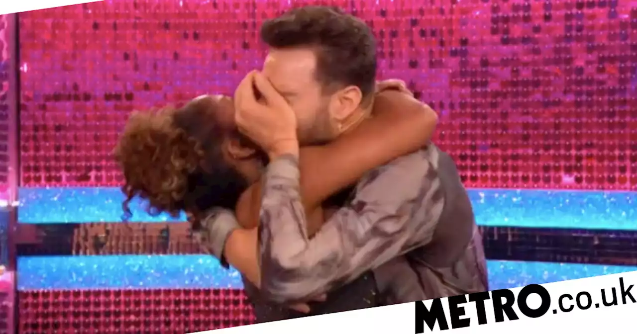 Strictly's Fleur East headbutts pro partner Vito Coppola while celebrating score