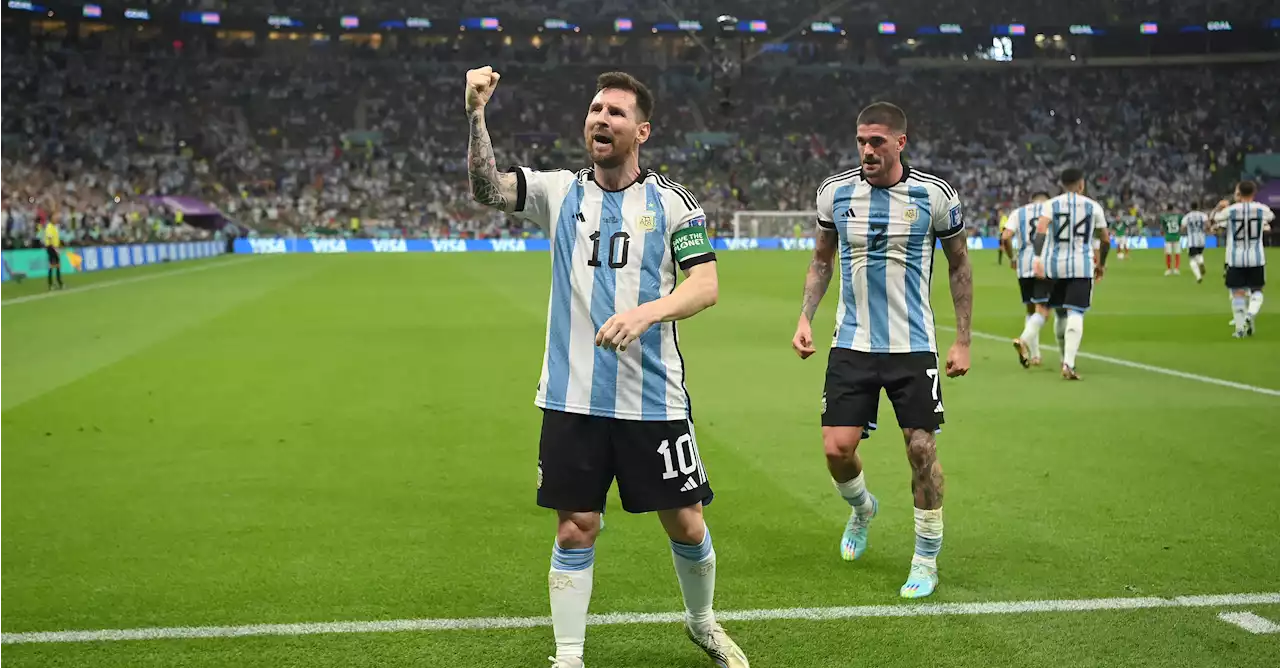 Lionel Messi’s Long-distance Shot Opens Scoring for Argentina vs. Mexico