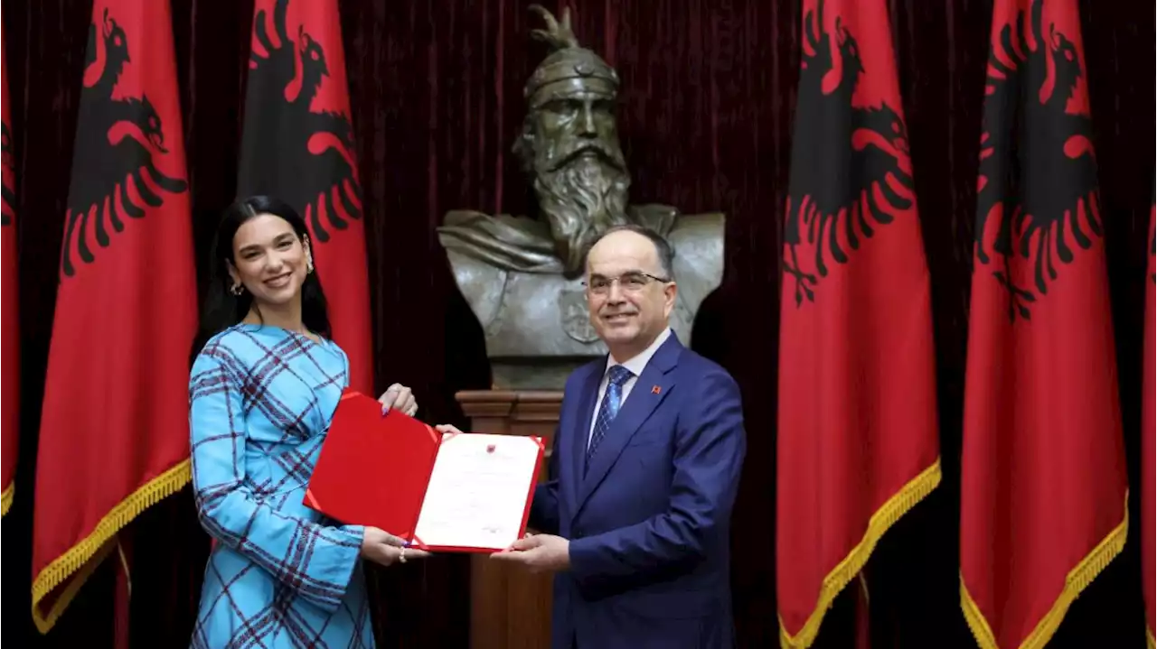 Pop sensation Dua Lipa has been granted Albanian citizenship