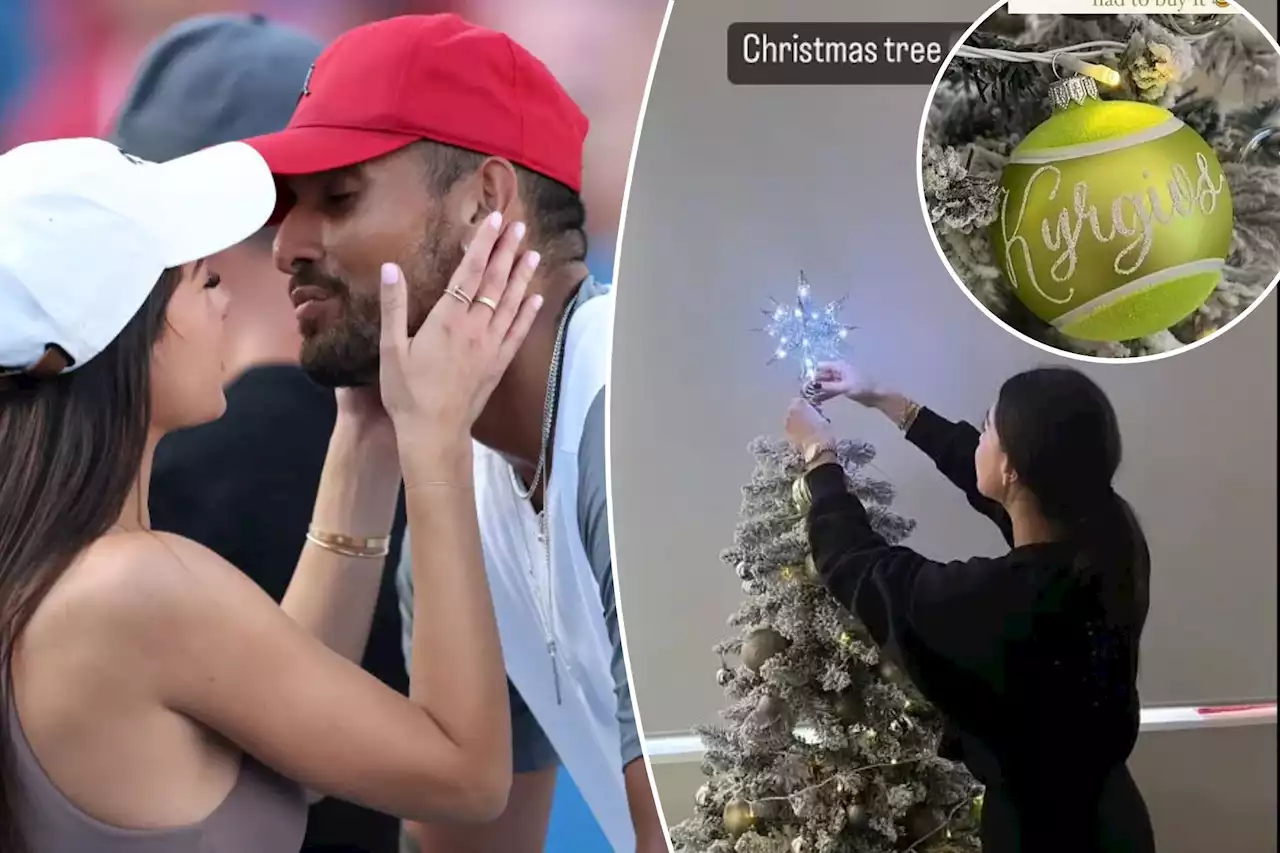 Nick Kyrgios, girlfriend Costeen Hatzi get cozy decorating Christmas tree