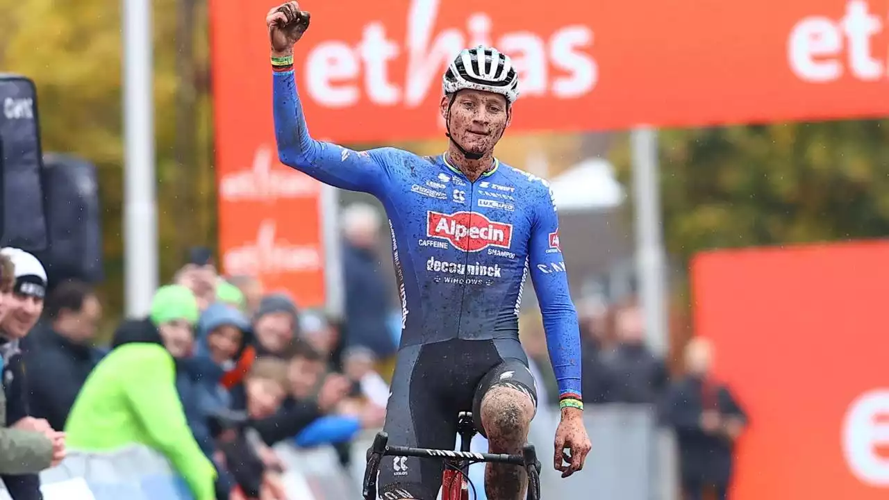 Mathieu van der Poel bij rentree in het veld meteen de beste