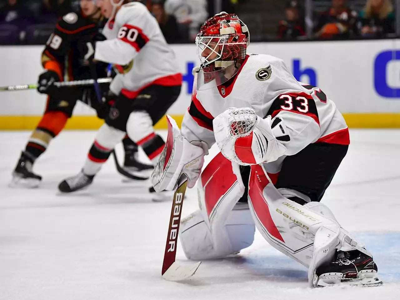 SNAPSHOTS: Cam Talbot and the Senators were surprised the Ducks' shutout-ending goal wasn't overturned