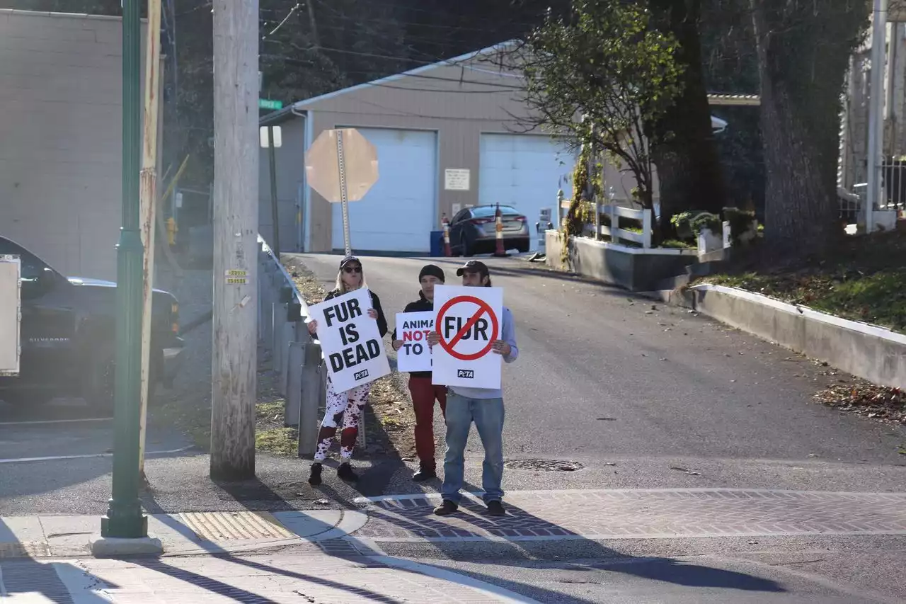 Group protests outside Harrisburg-area fur company