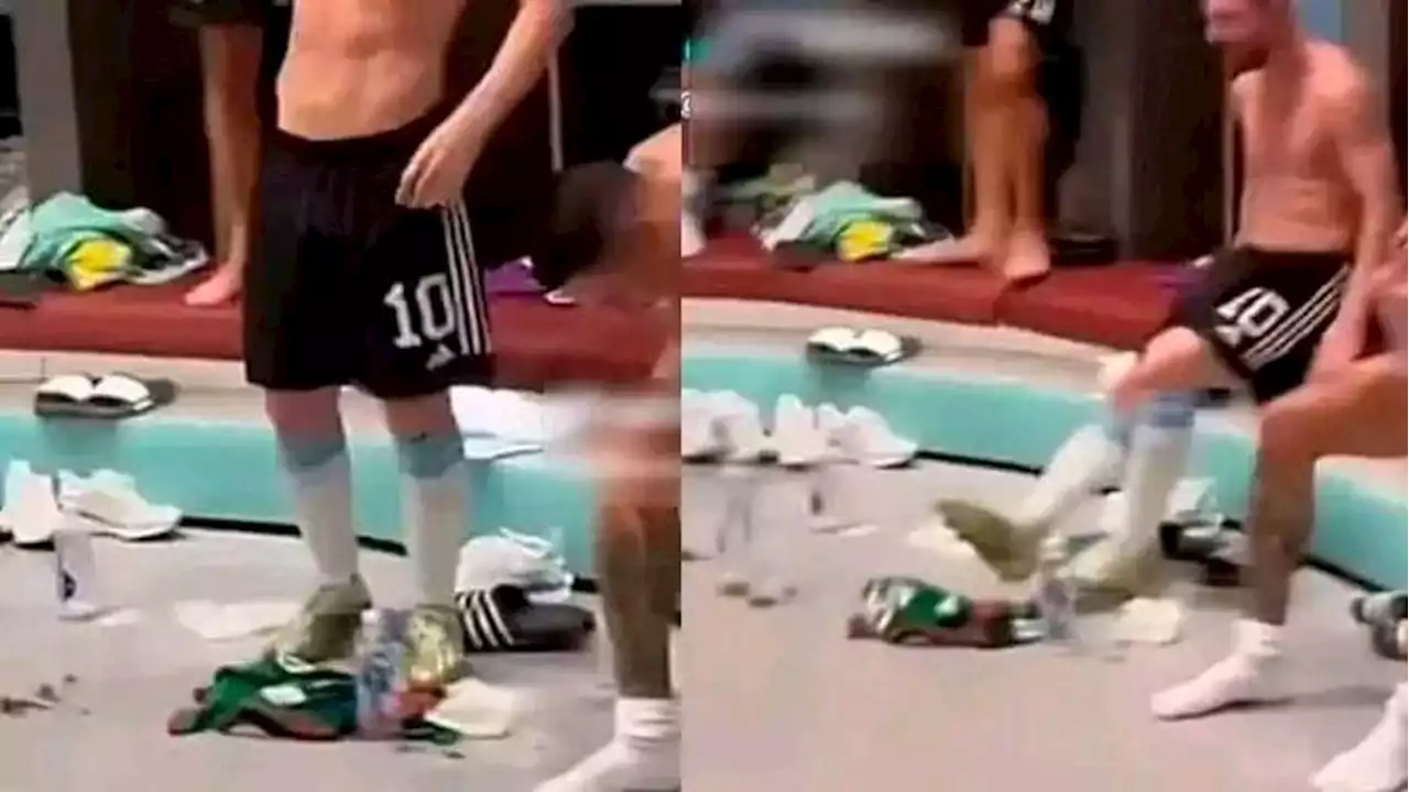 Qatar 2022: ¿Lionel Messi pateó y pisó la playera de México?