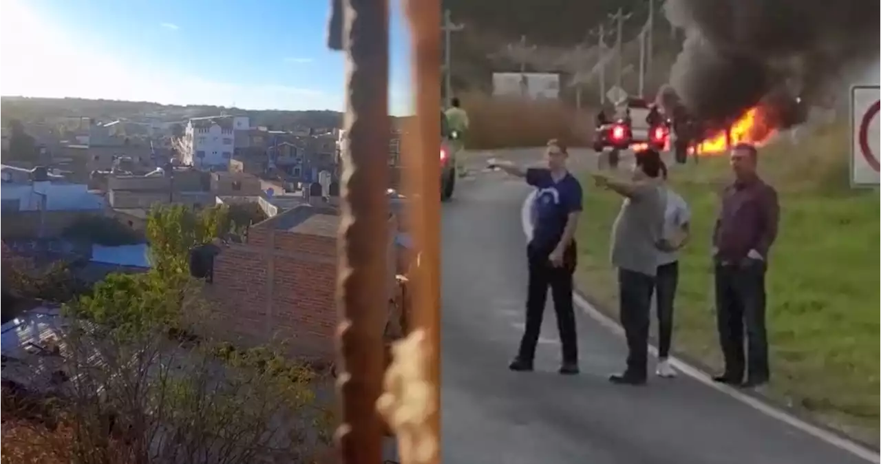 VIDEOS: Balaceras, bloqueos y enfrentamientos en Jalisco dejan al menos 2 muertos