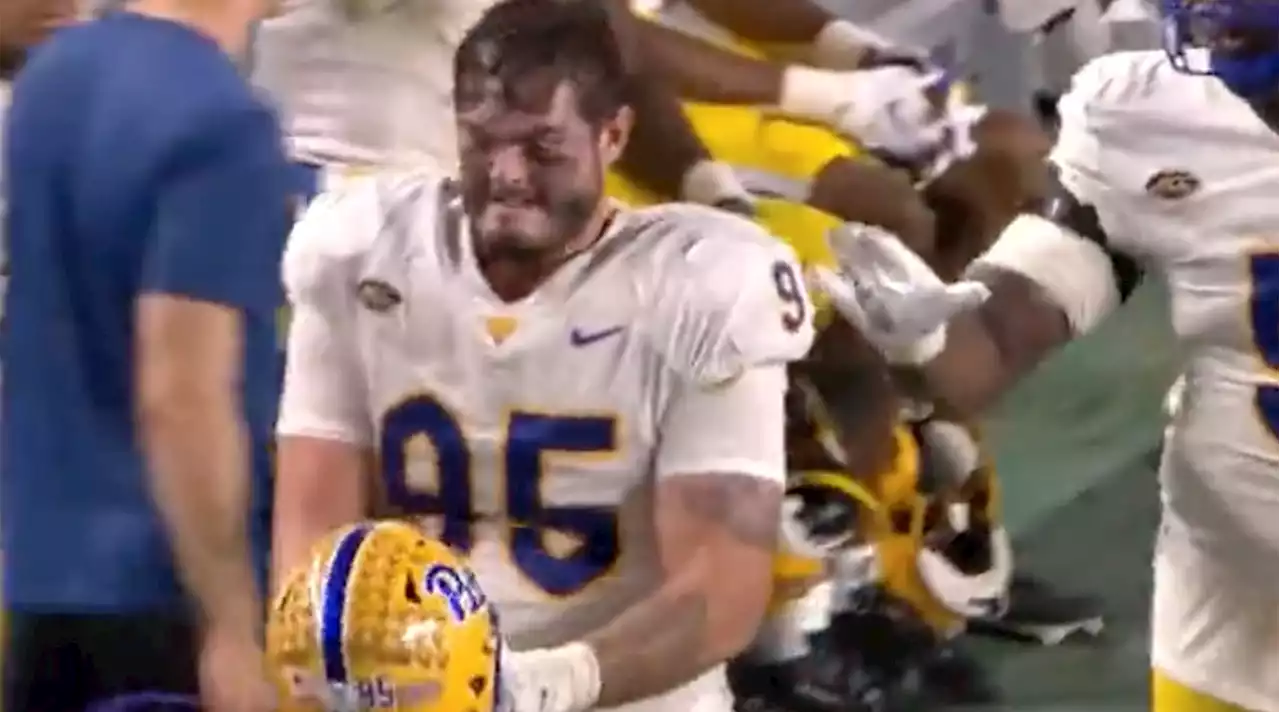 Pitt Player Shocks Teammates by Smashing His Head With Helmet