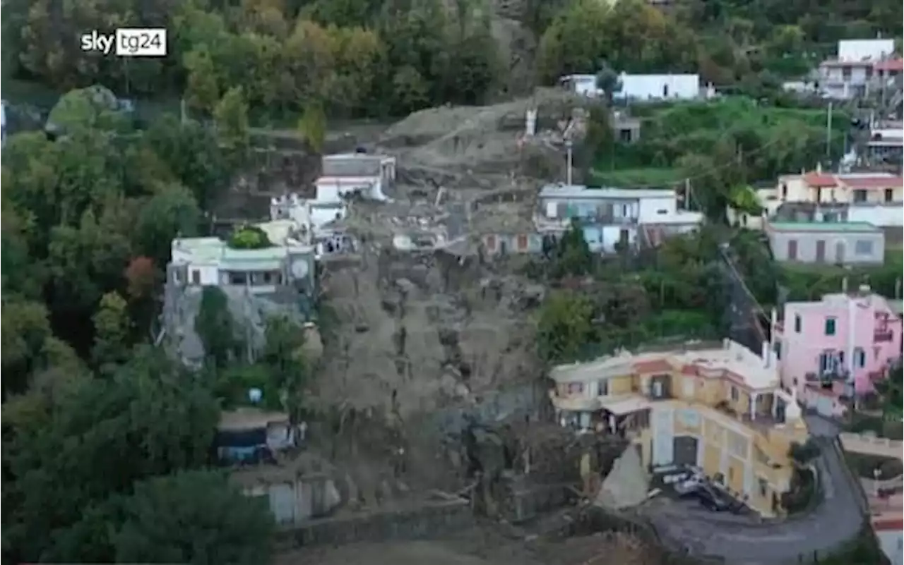 Frane a Casamicciola, le immagini viste dal drone