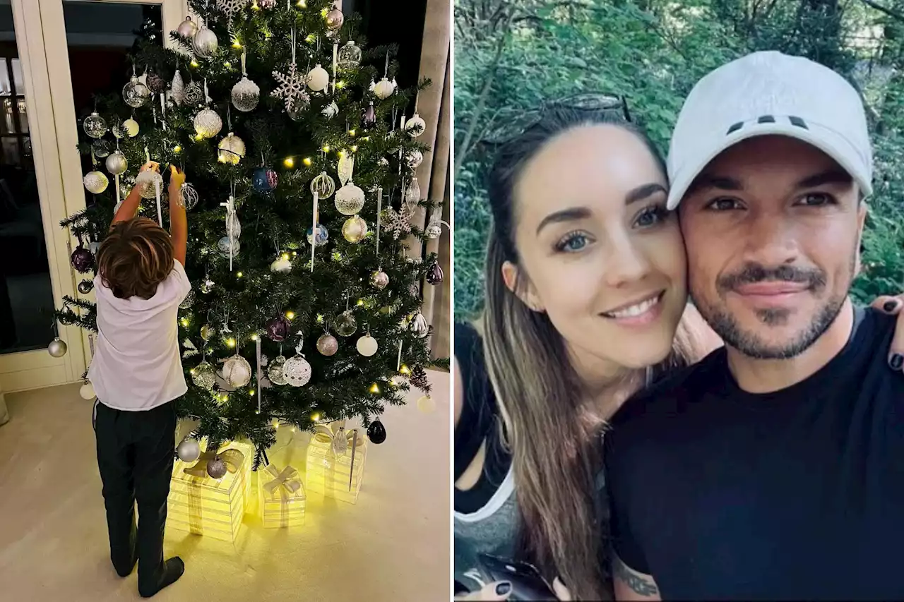 Emily Andre shares rare pic of son Theo as they put up Christmas tree