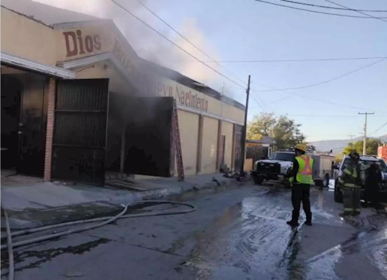 Saltillo: espacio de culto cristiano se incendia en colonia Vicente Guerrero