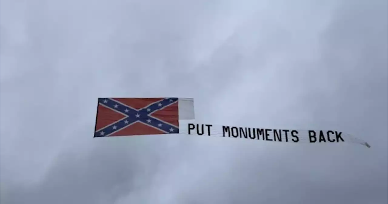 Airplane flies Confederate flag over TIAA Bank Field with message that calls for return of monuments