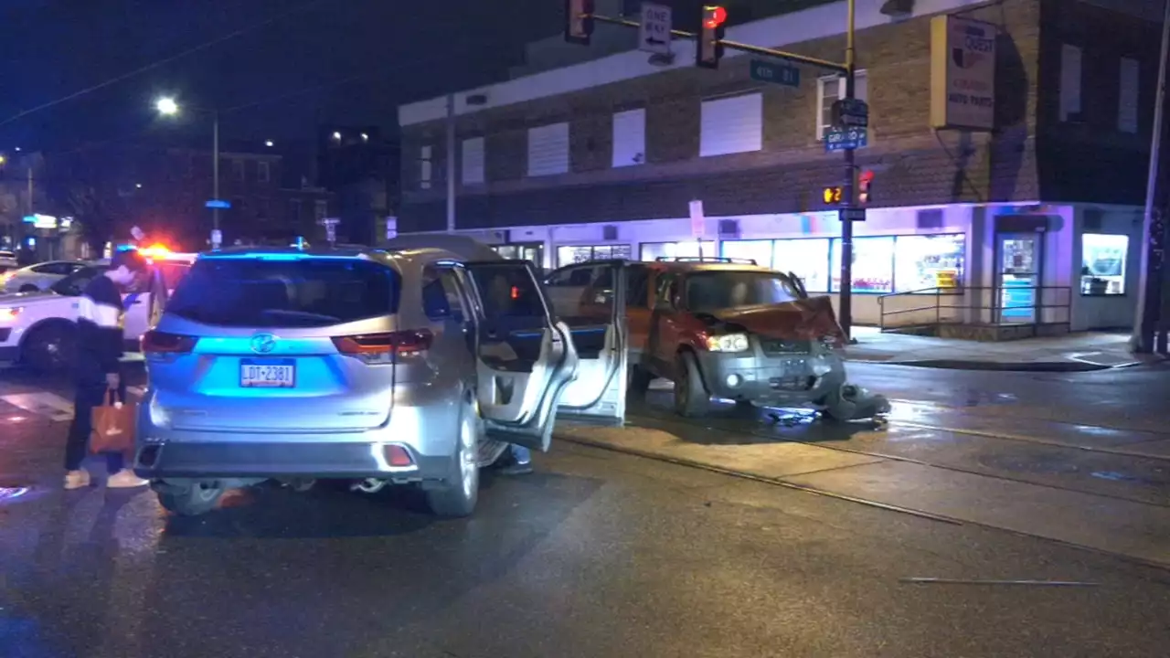 Passenger found with gunshot wound after car crash in Northern Liberties