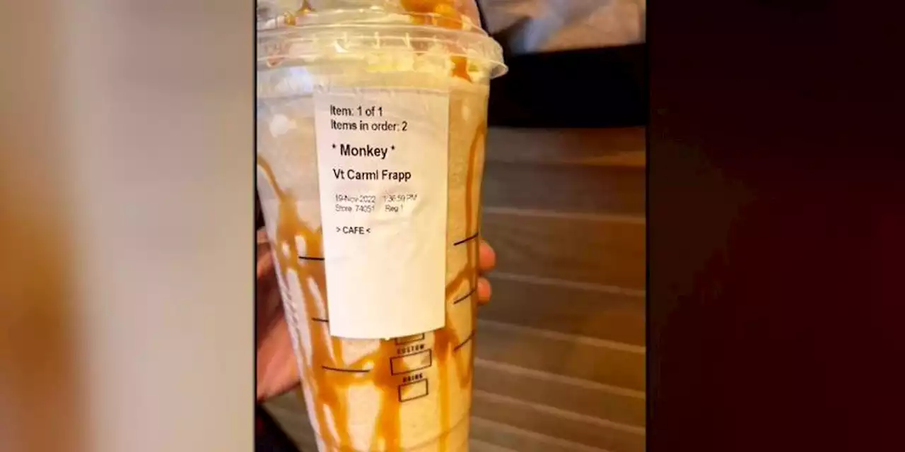 Starbucks worker suspended over alleged ‘monkey’ label on drink