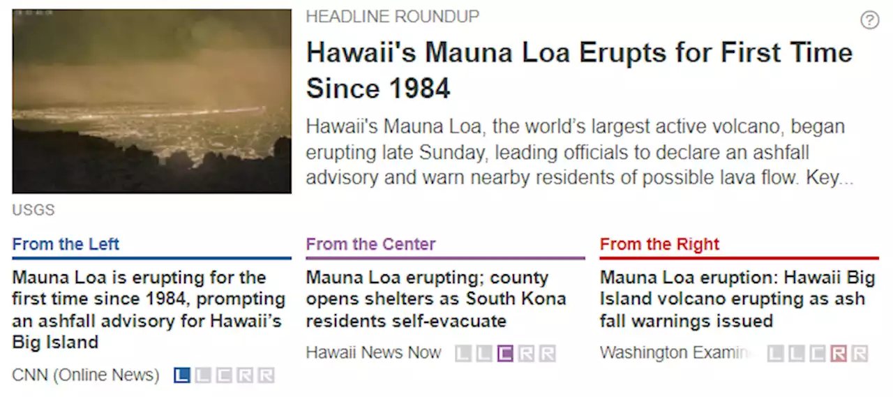 Hawaii's Mauna Loa Erupts for First Time Since 1984