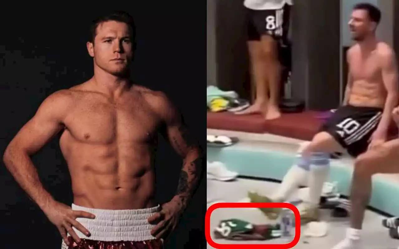 Fuerte reacción del Canelo Álvarez al video de Messi y la playera de México