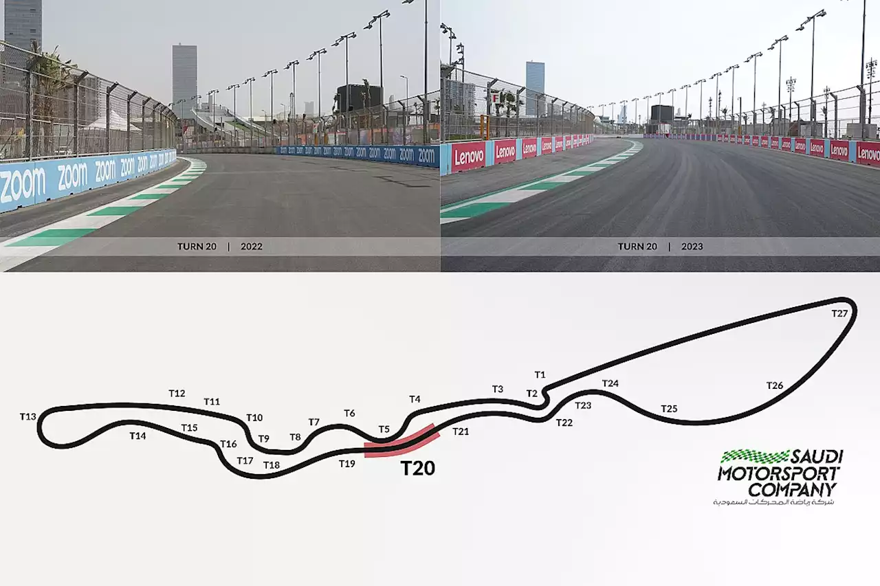 Jeddah reveals F1 track tweaks ahead of 2023 Saudi Arabian GP