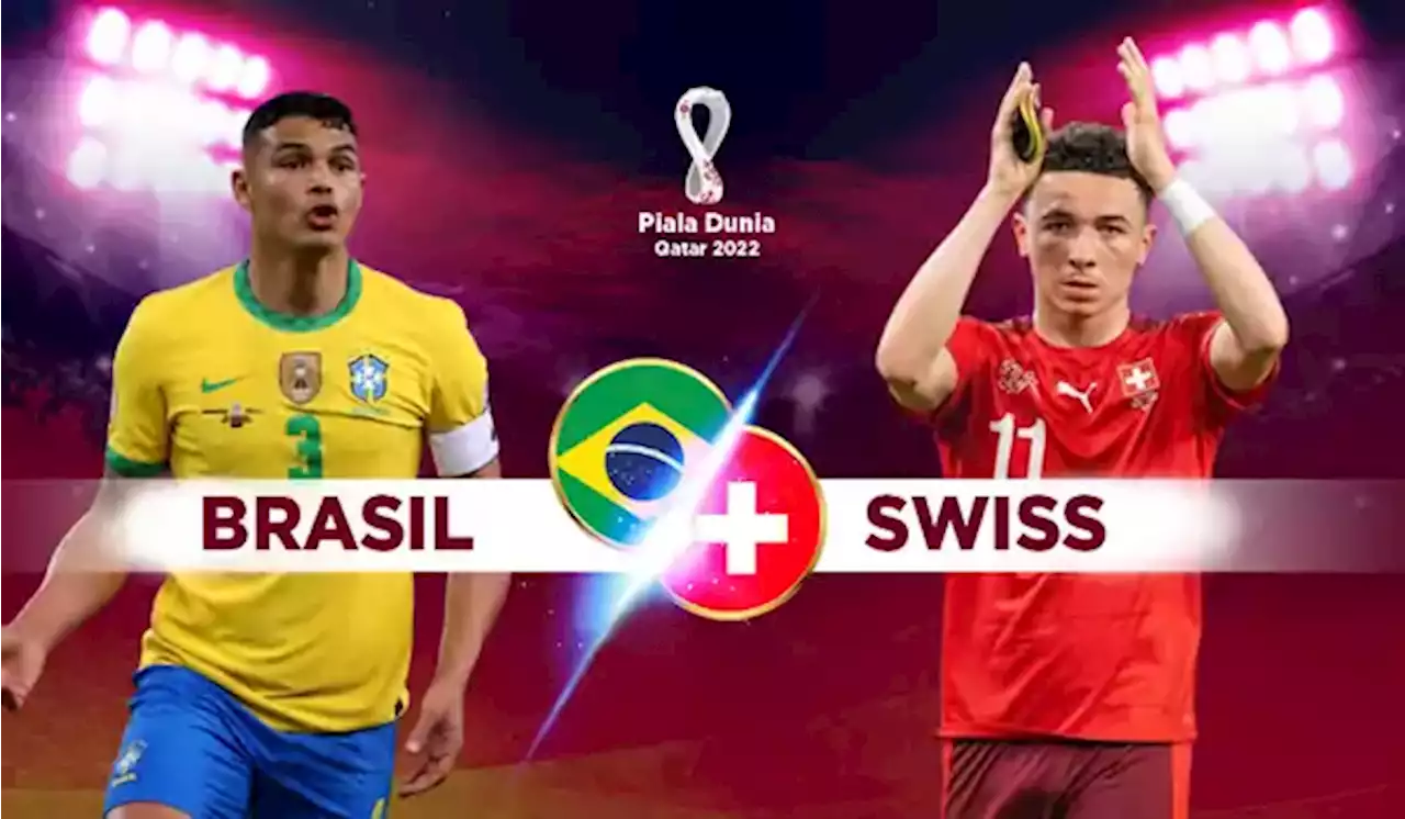 Neymar Absen, Ini Susunan Pemain Brasil vs Swiss