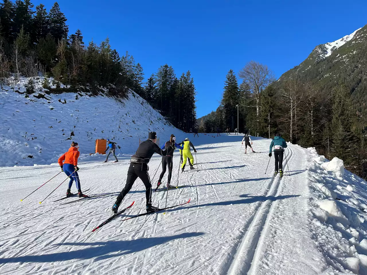 Seefeld in Tirol: Langlauf ist auch ohne Frau Holle möglich