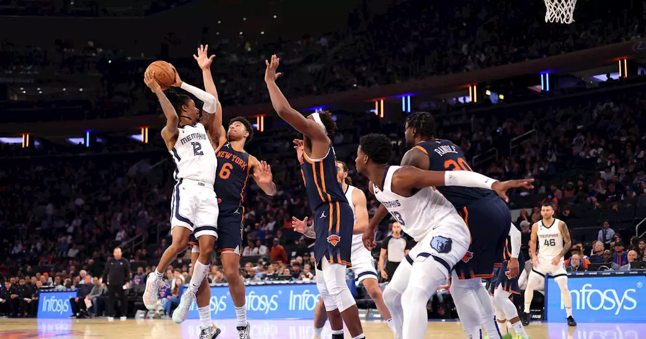 Ja Morant has triple-double, Grizzlies hold on to defeat Knicks