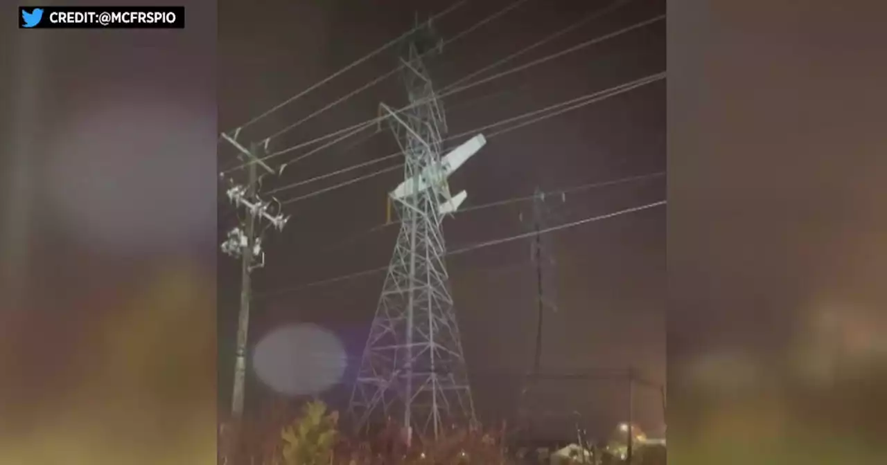 Small plane from Westchester crashes into power lines in Maryland