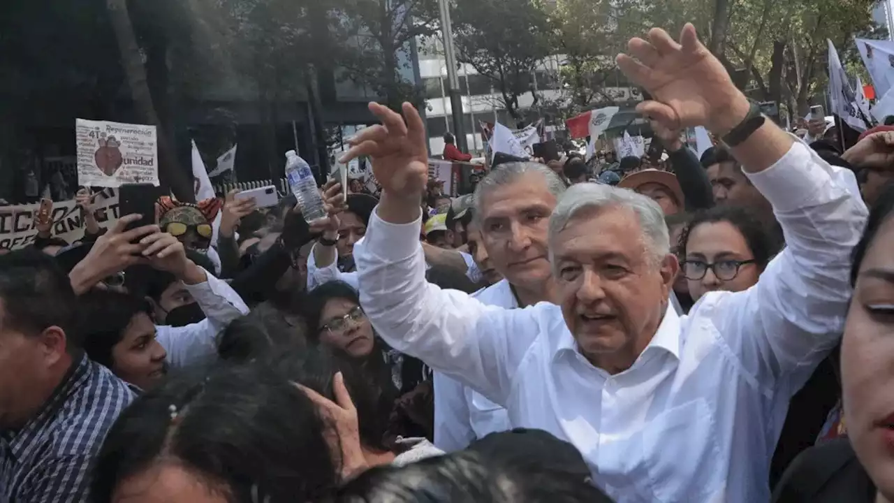 Así se vivió la marcha encabezada por AMLO en la Ciudad de México