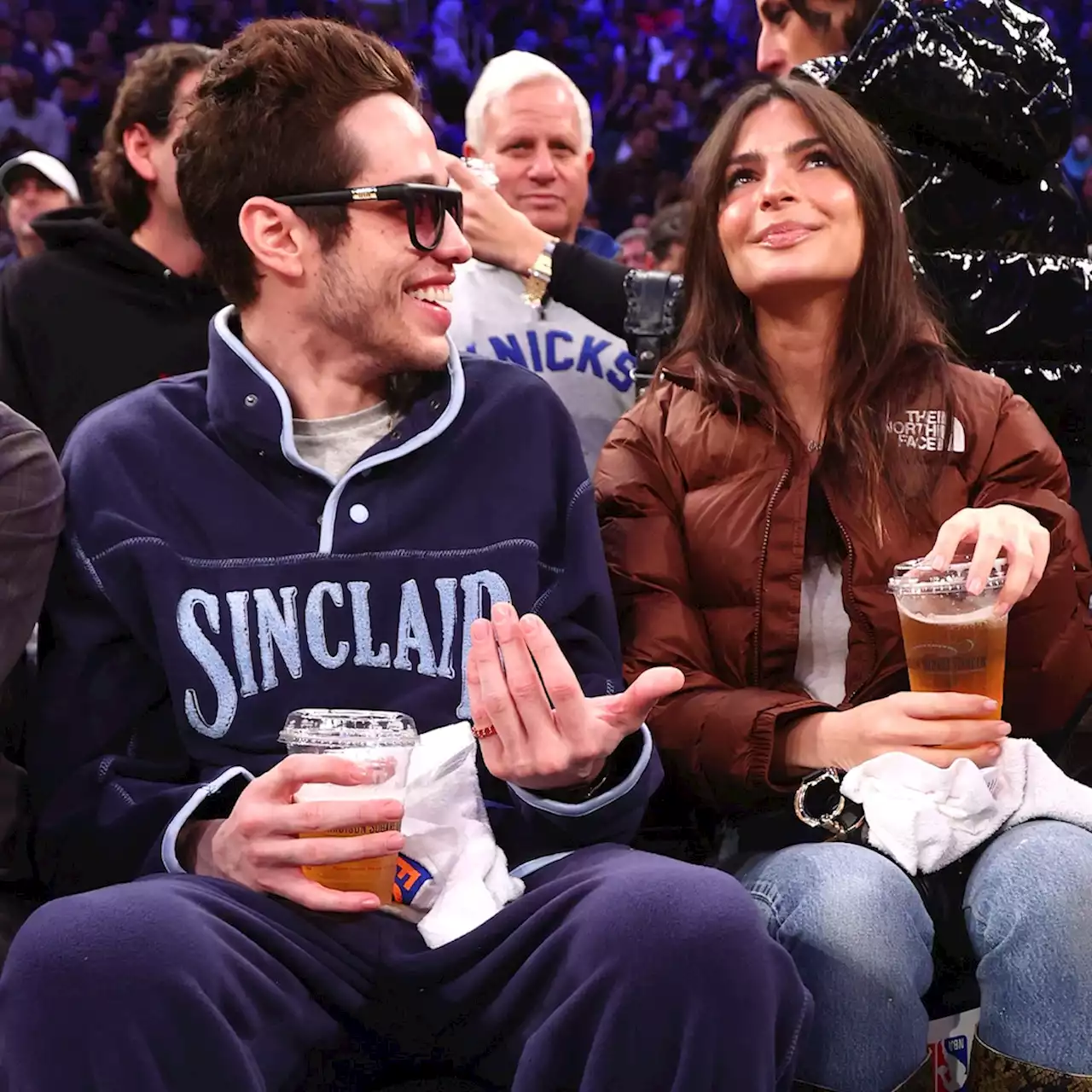 Pete Davidson and Emily Ratajkowski Attend New York Knicks Game Together - E! Online