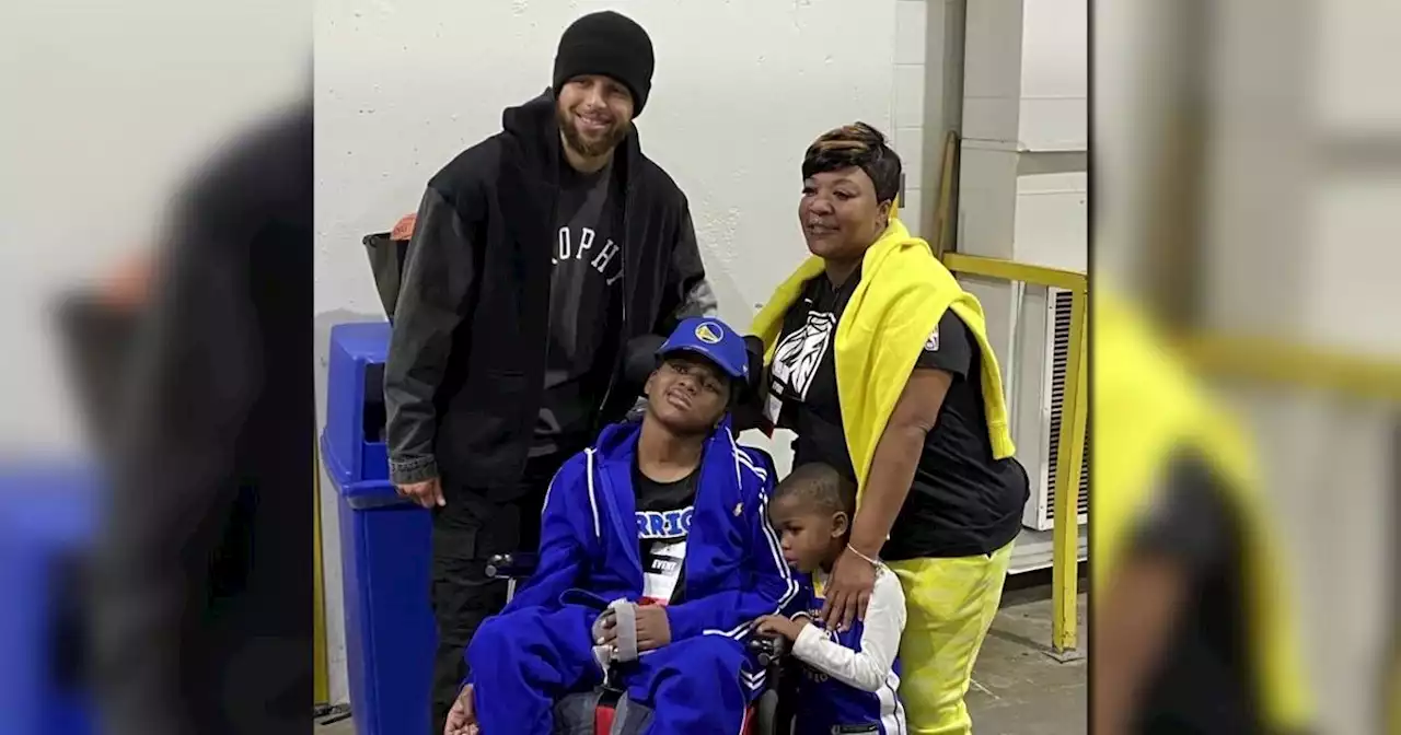 Steph Curry visits Ladavionne Garrett Jr., Minnesota boy recovering from gunshot injury