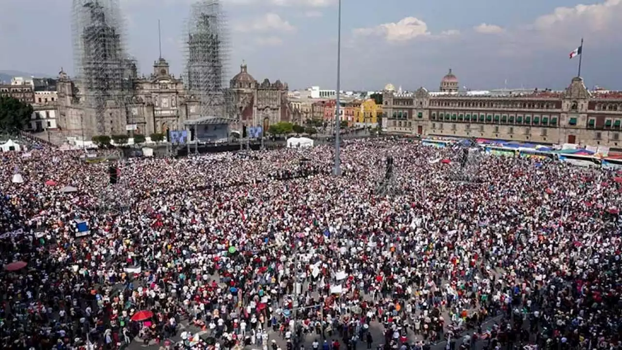 Estiman asistencia de 1.2 millones de personas a marcha de AMLO; fue 'histórica', destaca Sheinbaum