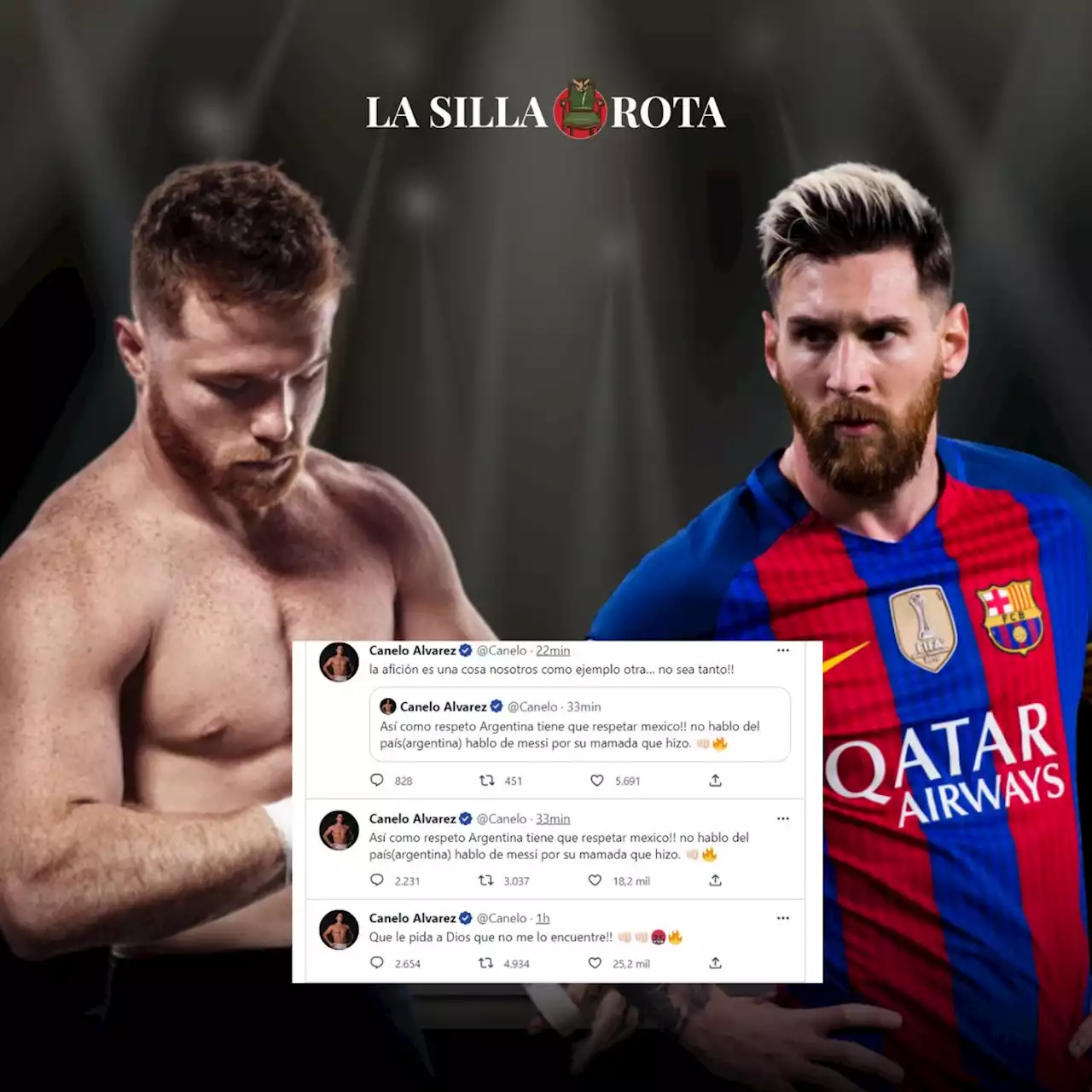 El 'Canelo 'Álvarez lanza amenaza a Messi por su desprecio a México