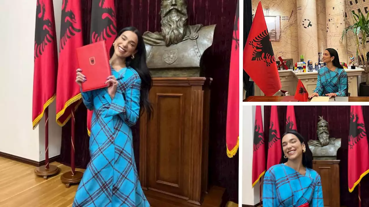 Dua Lipa granted Albanian citizenship for making the nation 'famous throughout the world' through her music