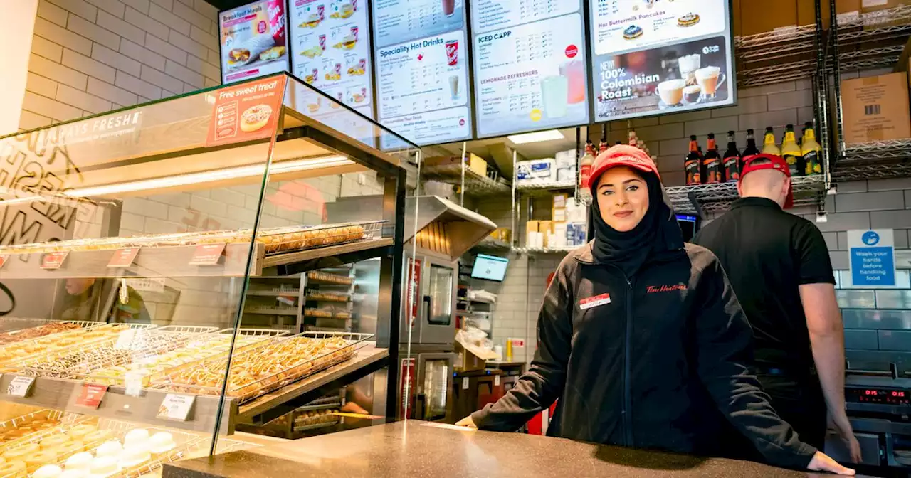 First through the doors of Lancs' first ever Tim Hortons after five-year wait