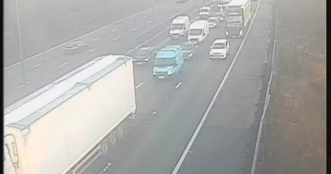 M6 traffic updates as two lanes shut with delays after crash