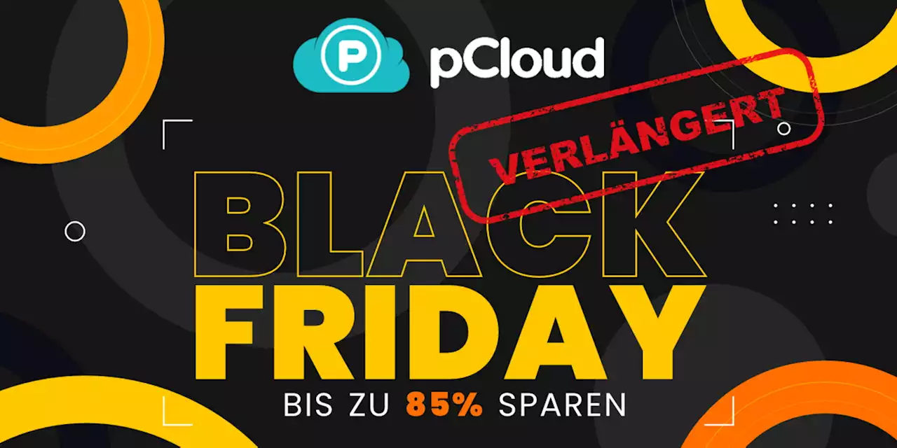 Black Week verlängert: Lebenslanger Speicher von pCloud mit -85 % Rabatt