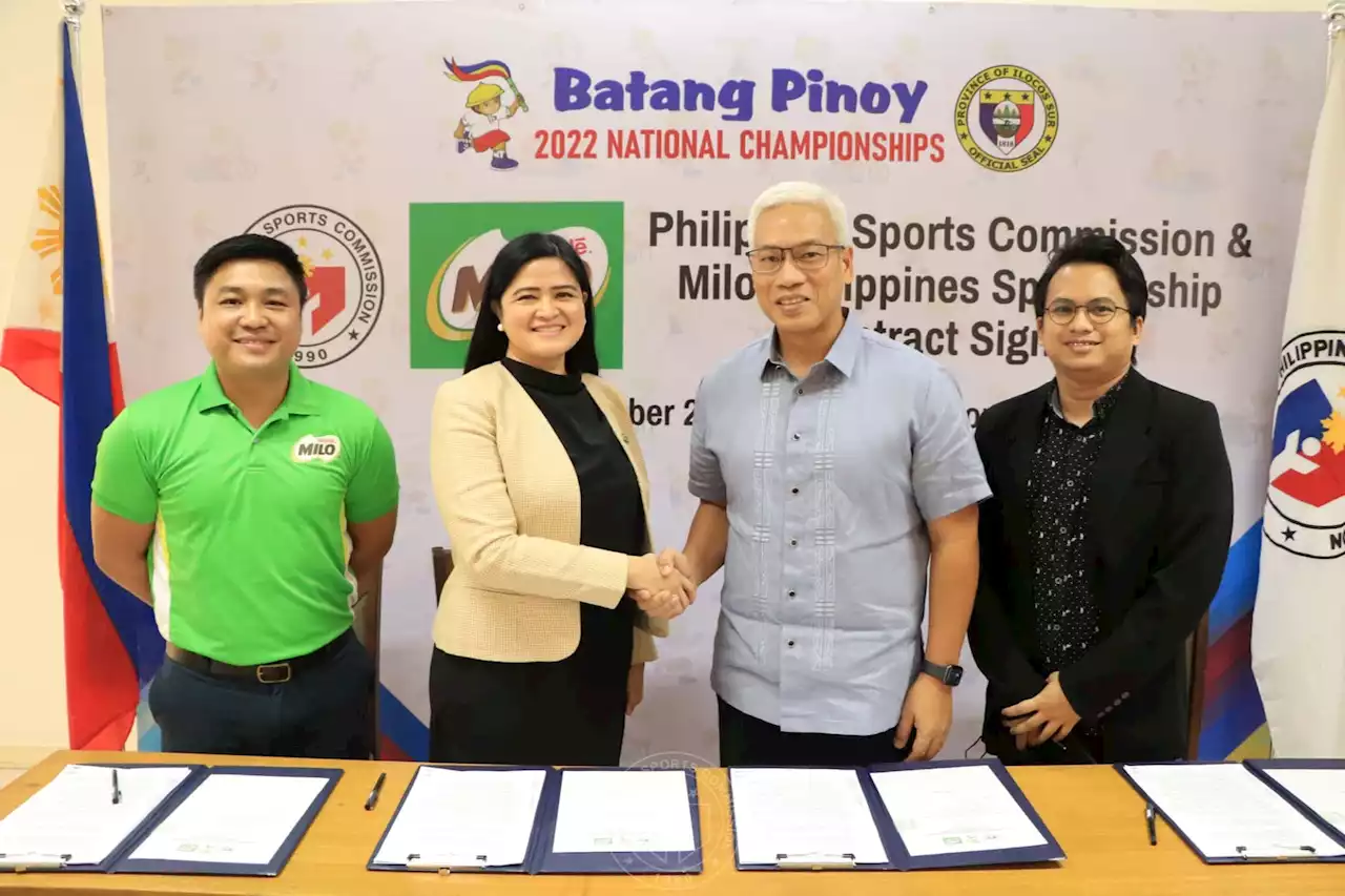 PSC, MILO sign 2022 Batang Pinoy partnership