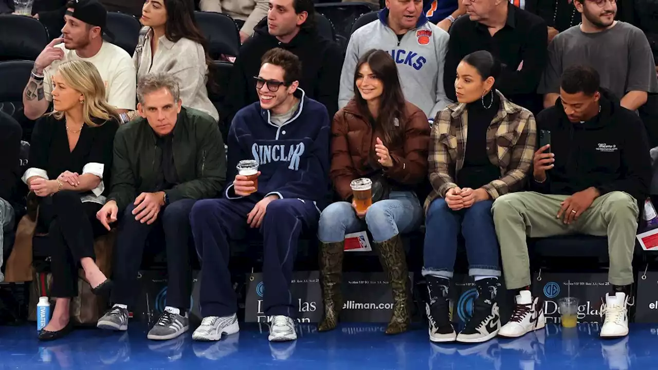 Emily Ratajkowski and Pete Davidson's Courtside Style Is a Slam Dunk