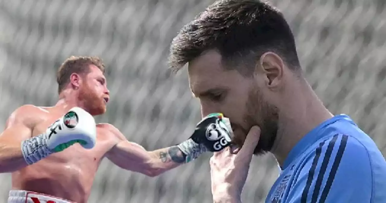 Canelo quiere noquear a Messi y los memes los noqueó a ambos