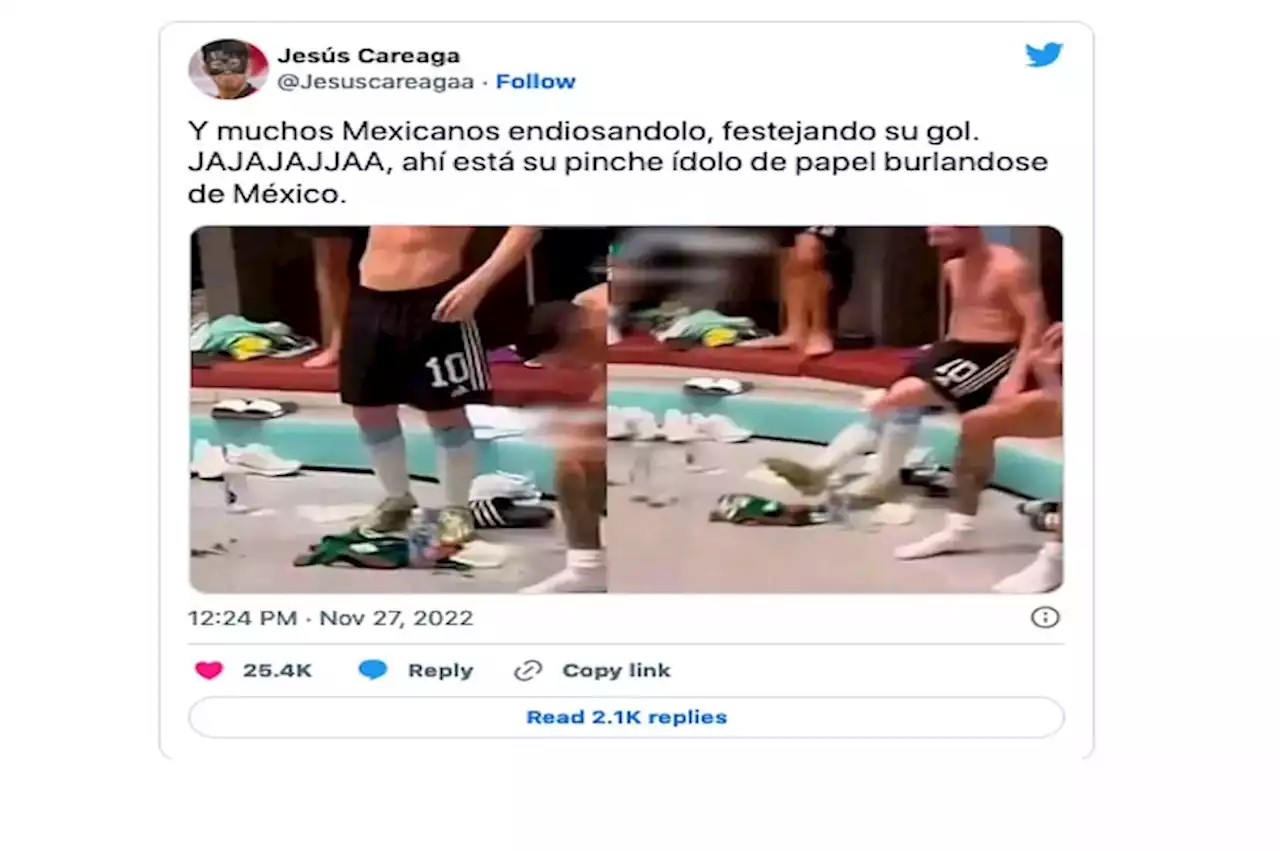 Messi pisotea playera de México y El Canelo lo sentencia en redes