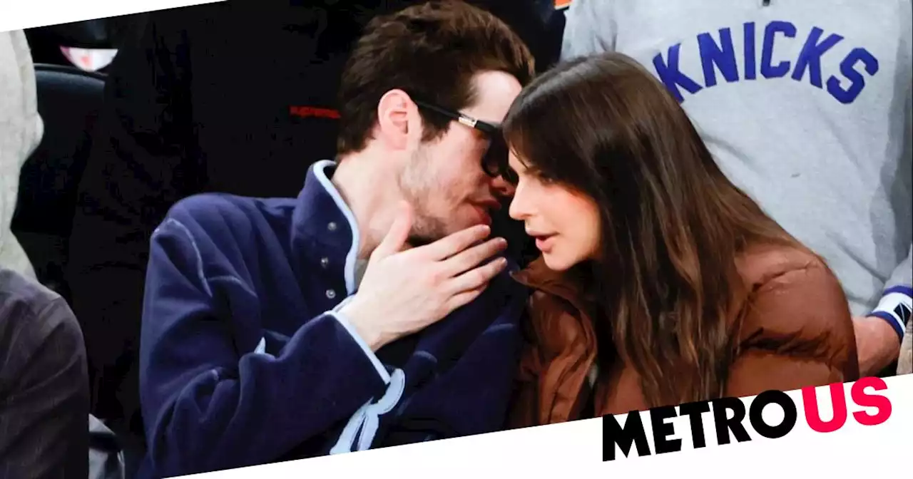 Pete Davidson and Emily Ratajkowski smitten as they cosy up at NBA game