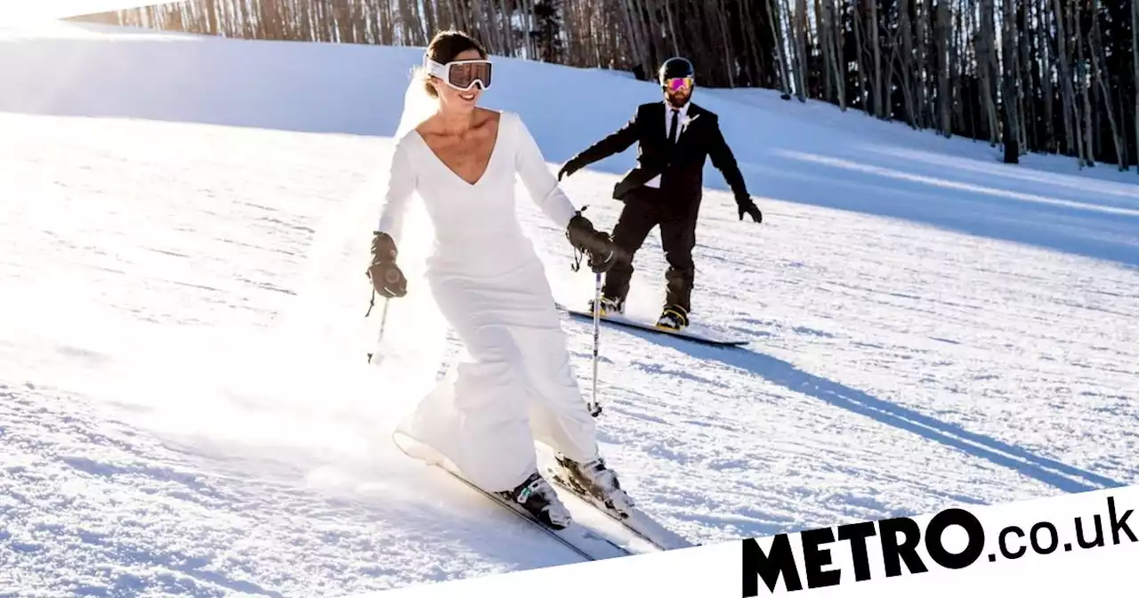 Wedding photographer finds lucrative niche - snapping newlyweds skiing