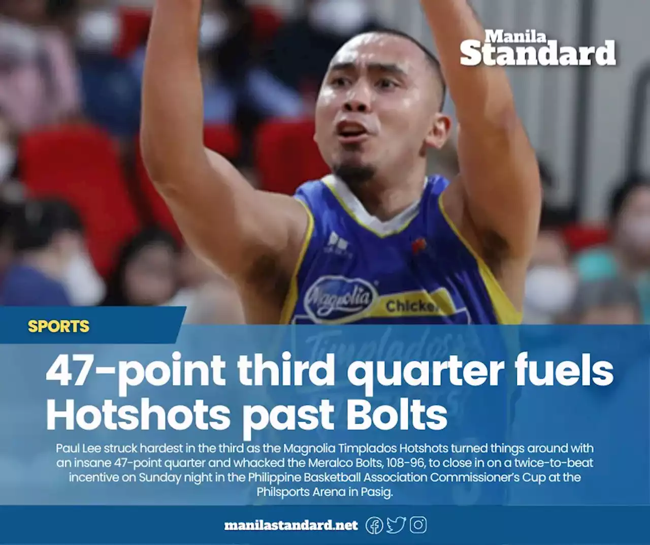 47-point third quarter fuels Hotshots past Bolts